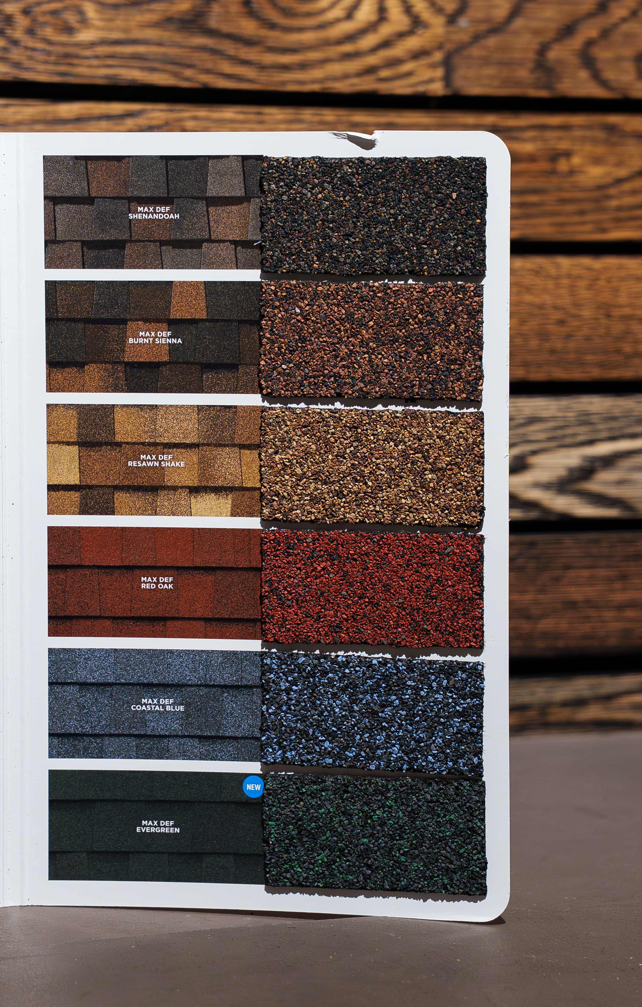 CertainTeed Landmark PRO Coastal & Accent colors swatch palette (Coastal Blue, Evergreen, Resawn Shake, Red Oak, Burnt Sienna, Shenandoah)